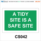 ABL004 Custom Construction Traffic Tidy Site Safety Entrance Signs