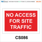 ABL005 Site Entrance Right Left Arrow Access Demolition Traffic