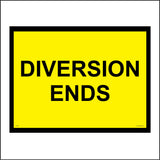 CS148 Diversion Ends Sign