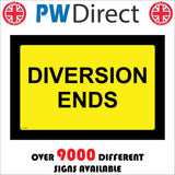CS148 Diversion Ends Sign