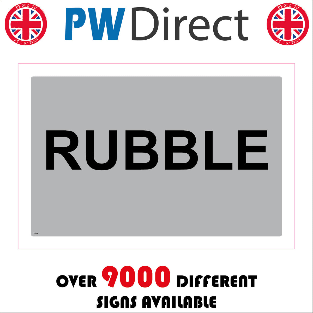 Rubble Recycling Sign – PWDirect
