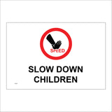 CS231 Slow Down Children Sign with Circle Hand Speed