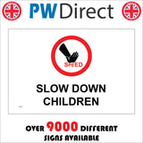 CS231 Slow Down Children Sign with Circle Hand Speed
