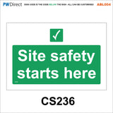 ABL004 Custom Construction Traffic Tidy Site Safety Entrance Signs