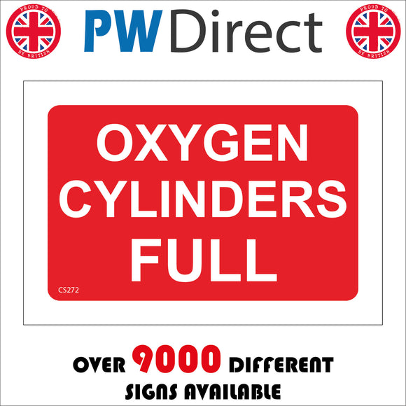 CS272 Oxygen Cylinder Full Sign