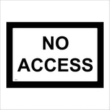 CS315 No Access Sign