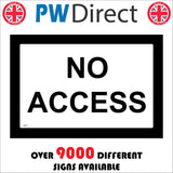 CS315 No Access Sign