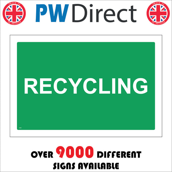 Garbage Skip Signs Recycling Waste Refuse Skip Rubbish Sign – PWDirect