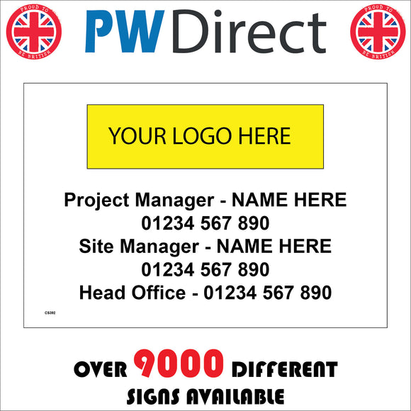 CS392 Project Site Manager Head Office Telephone Logo Company