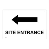 CS410 Site Entrance Left Arrow