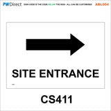 ABL004 Custom Construction Traffic Tidy Site Safety Entrance Signs