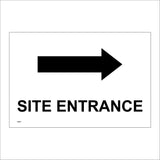 CS411 Site Entrance Right Arrow