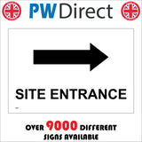 CS411 Site Entrance Right Arrow