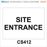 ABL004 Custom Construction Traffic Tidy Site Safety Entrance Signs