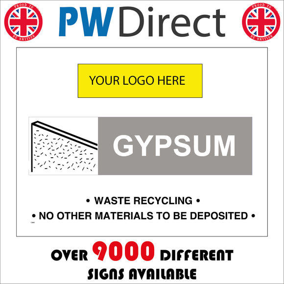 CS465 Gypsum Waste Only Your Logo Skip Bin Recycle Recycling