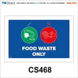 AWBL005 Made To Order Sign Wash Hands Sink Pots Utensils Raw Food