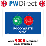 CS468 Food Waste Only Bin Recycle Skip Rubbish