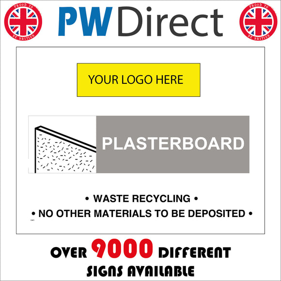 CS472 Plasterboard Recycling Waste Recycle Your Logo