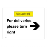 CS482 For Deliveries Please Turn Right Your Logo Here
