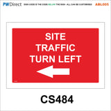 ABL005 Site Entrance Right Left Arrow Access Demolition Traffic