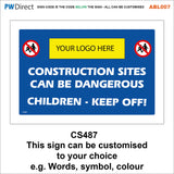 ABL007 Construction Site Safety PPE Keep Out Danger Office