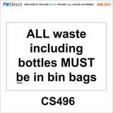 ABL003 Recycling Choice Custom Text Words Refuse Bins Dog Poo