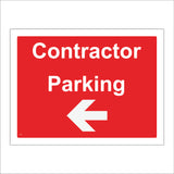 CS511 Contractor Parking Left Arrow Bays Direction Way Space