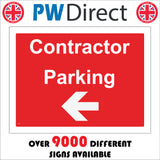CS511 Contractor Parking Left Arrow Bays Direction Way Space