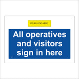 CS514 All Operatives And Visitors Sign In Here Your Logo Name Company