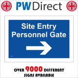 CS537 Site Entry Personnel Gate Right Arrow Direction Acces Entry