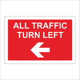 CS538 All Traffic Turn Left Arrow Direction Route Way Road Circuit
