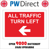 CS538 All Traffic Turn Left Arrow Direction Route Way Road Circuit
