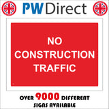 CS545 No Construcion Traffic Trucks Vans Wagons Lorries Diggers