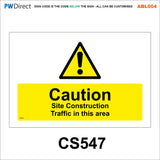 ABL004 Custom Construction Traffic Tidy Site Safety Entrance Signs