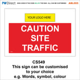 ABL005 Site Entrance Right Left Arrow Access Demolition Traffic