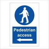 CS559 Pedestrian Access Left Arrow Direction Public Route Way