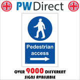 CS560 Pedestrian Access Right Arrow Direction Public Route Way
