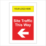 CS563 Site Traffic This Way Left Arrow Logo Name Company Vehicles