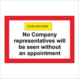 CS573 No Companys Representatives Without Appointment Logo
