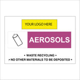 CS581 Aerosol Recycling Waste Recycle Your Logo Personalise