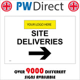 CS584 Site Deliveries Logo Right Arrow Direction Way Personalise