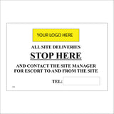CS586 All Site Deliveries Stop Contact Manager Logo Company