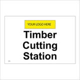 CS588 Timber Cutting Station Logo Wood Saw Logger Trees Company