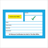 CS591 Plant Labels Logo Serial Numbers Check Sheet