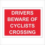 CS599 Drivers Beware Of Cyclists Crossing
