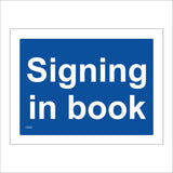CS605 Signing In Book Reception Visitor Register Security
