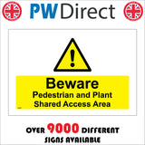 CS607 Pedestrian Plant Shared Access Area