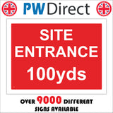 CS611 Site Entrance 100 YDS