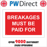 CS622 Breakages Must Be Paid For