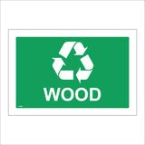 CS629 Wood Recycling Skip Rubbish Green